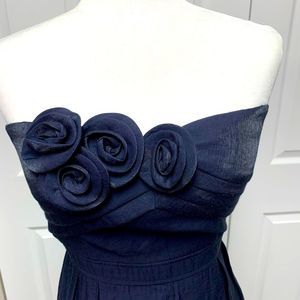 ARDEN B. NWT Strapless Satin Metallic Tube Mini Dress